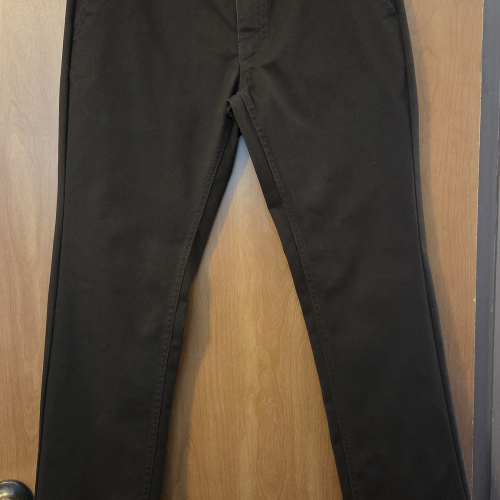 BRIXTON Men's Brown Reserve Pant Standard Fit Chinos Size 31/32